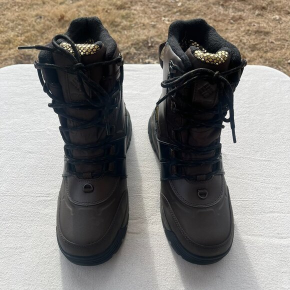 Columbia Bugaboot Celsius Plus Snow Boots, Brown & Black, Men's 9.5W, LIKE NEW - Picture 3 of 13